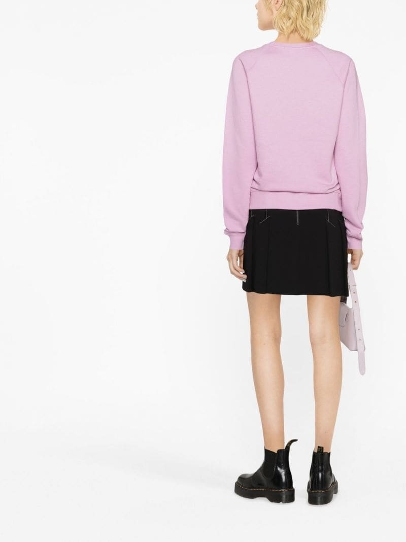 logo-print crew-neck sweatshirt - 3