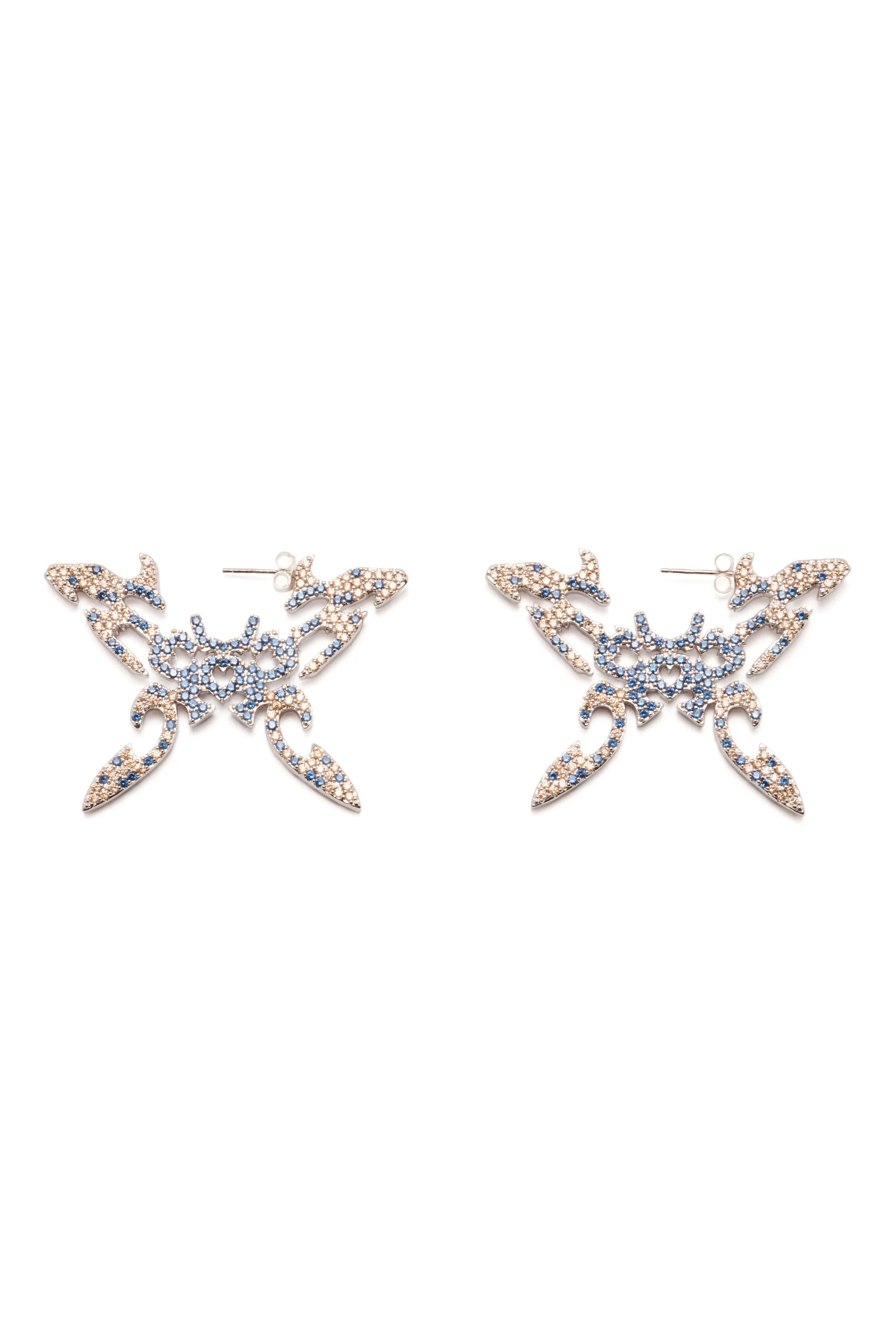 SKY SAND BUTTERFLY TATTOO EARRINGS - 1