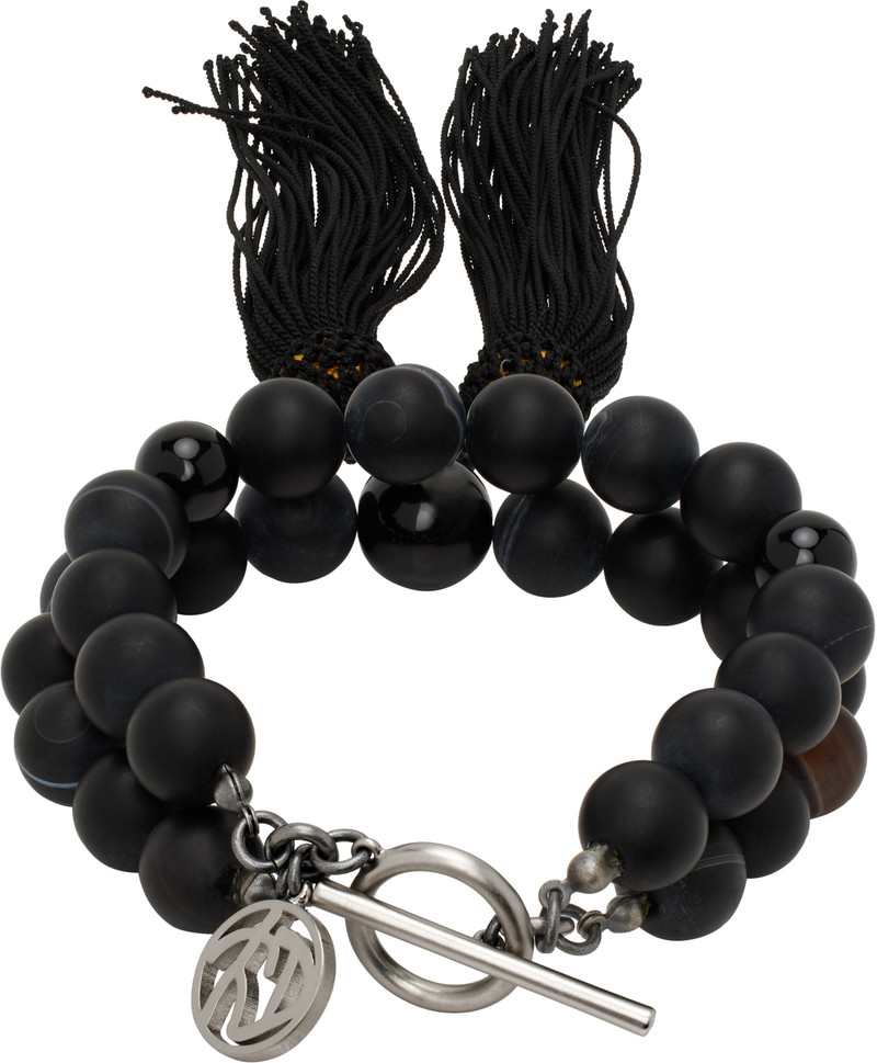 SOSHIOTSUKI Black Double Juzu Bracelet outlook