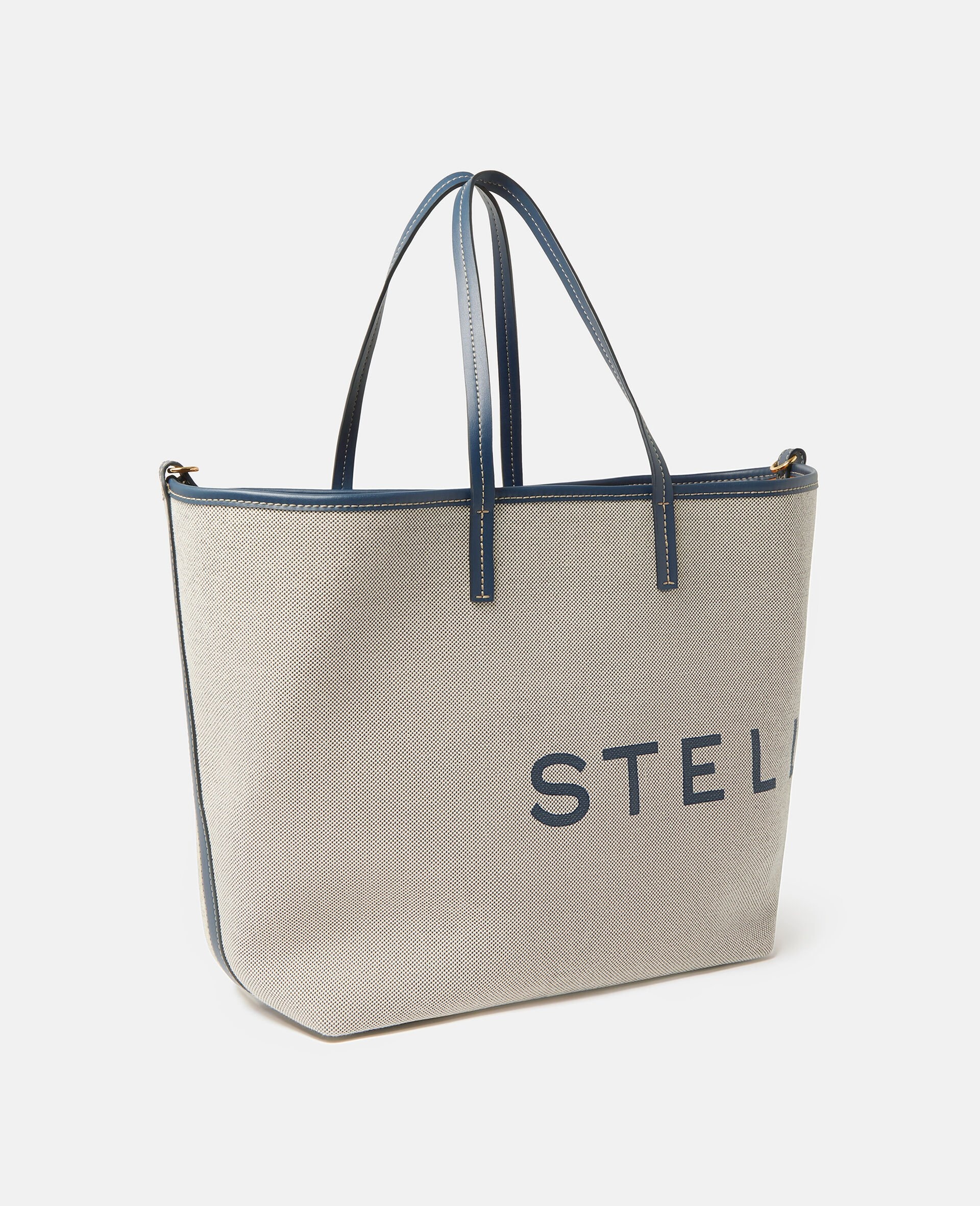 Logo Canvas Beach Tote Bag - 4