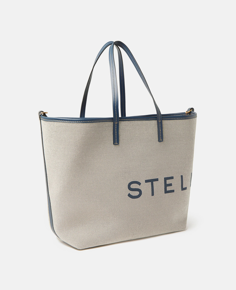 Logo Canvas Beach Tote Bag 4