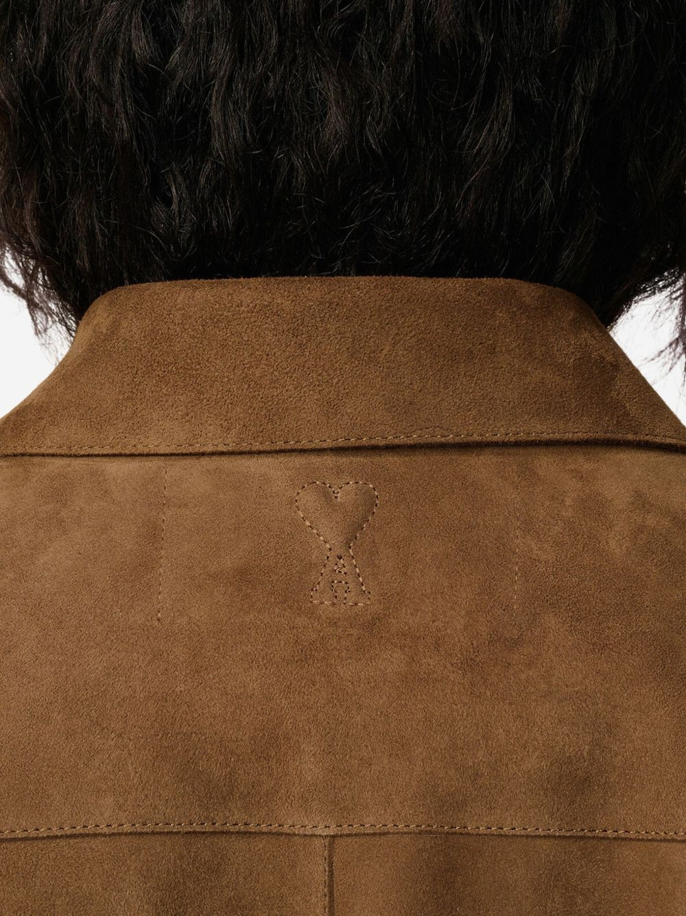 embossed Ami de Cour shirt jacket - 5