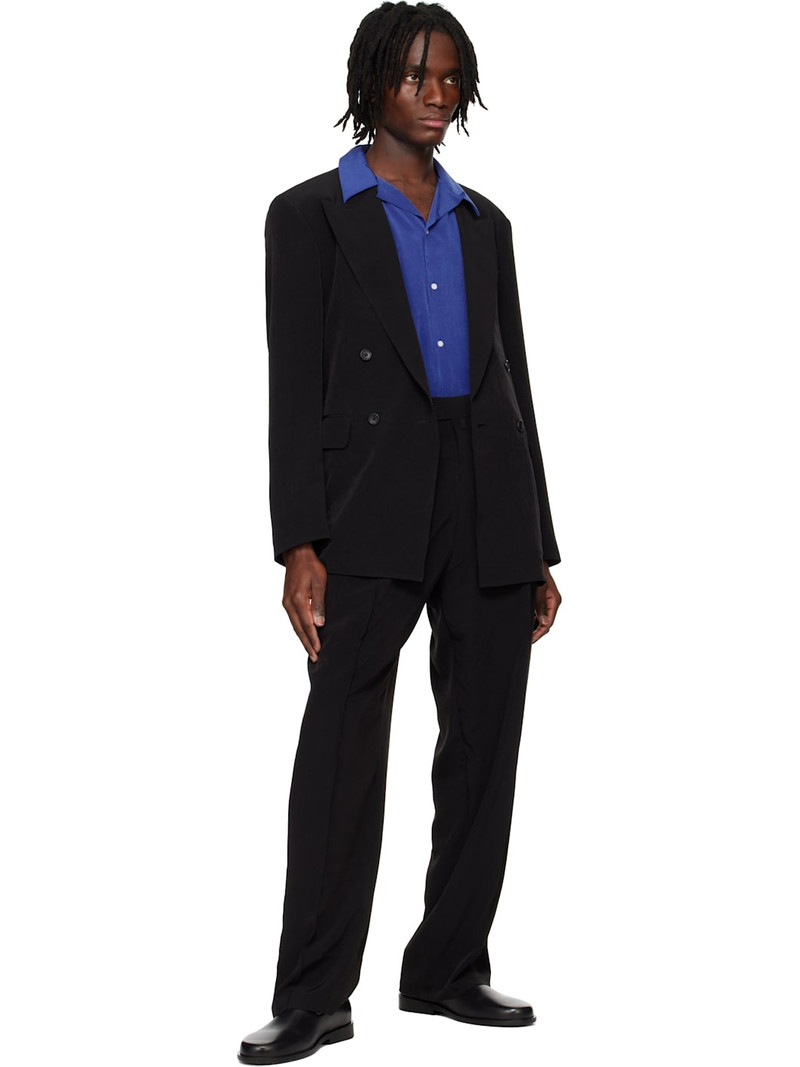 RAINMAKER KYOTO Black Double Breasted Blazer outlook