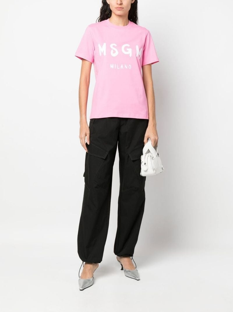 MSGM logo-print T-shirt outlook