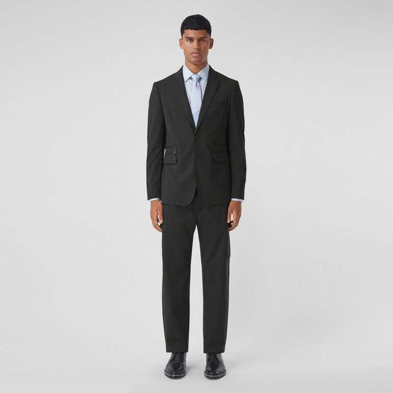 Burberry Stretch Wool Jogging Pants outlook