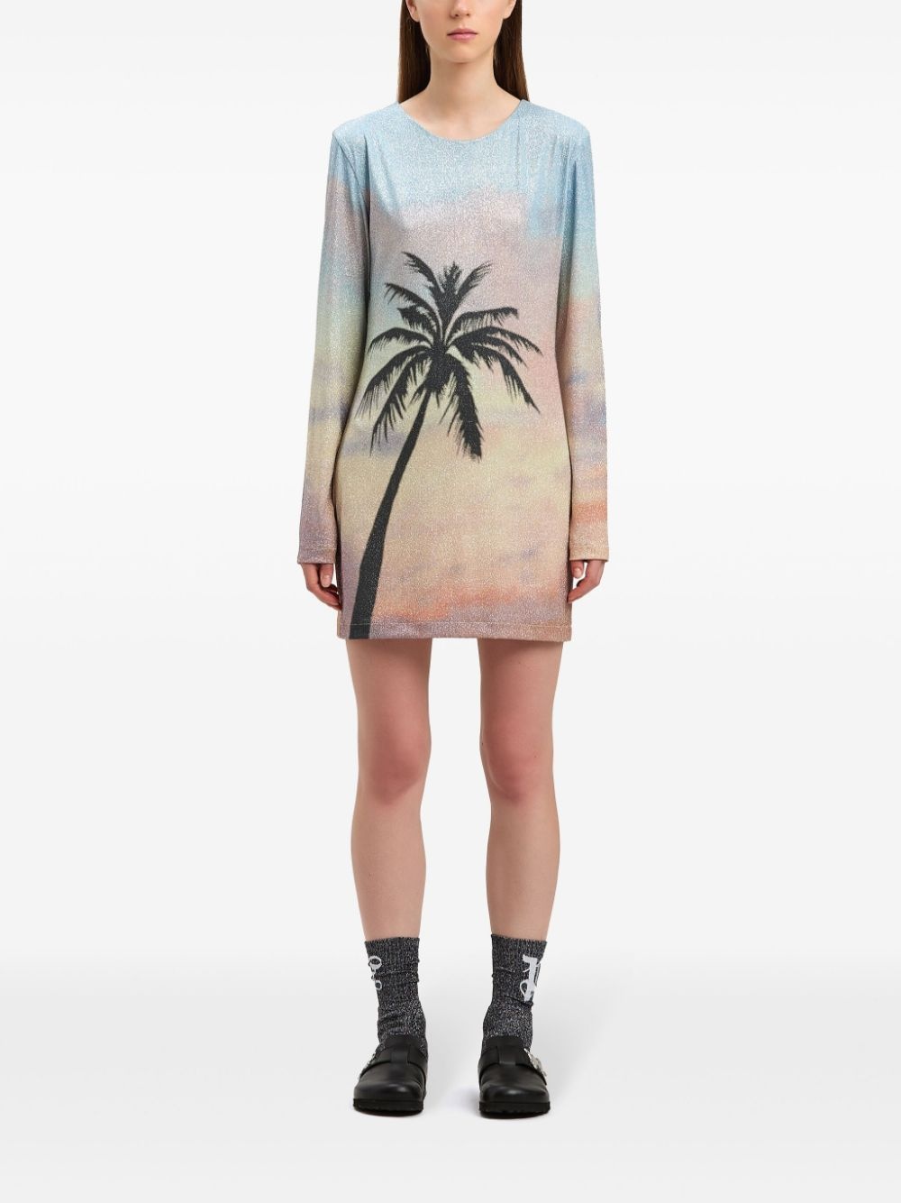Sunrise Palm mini dress - 3