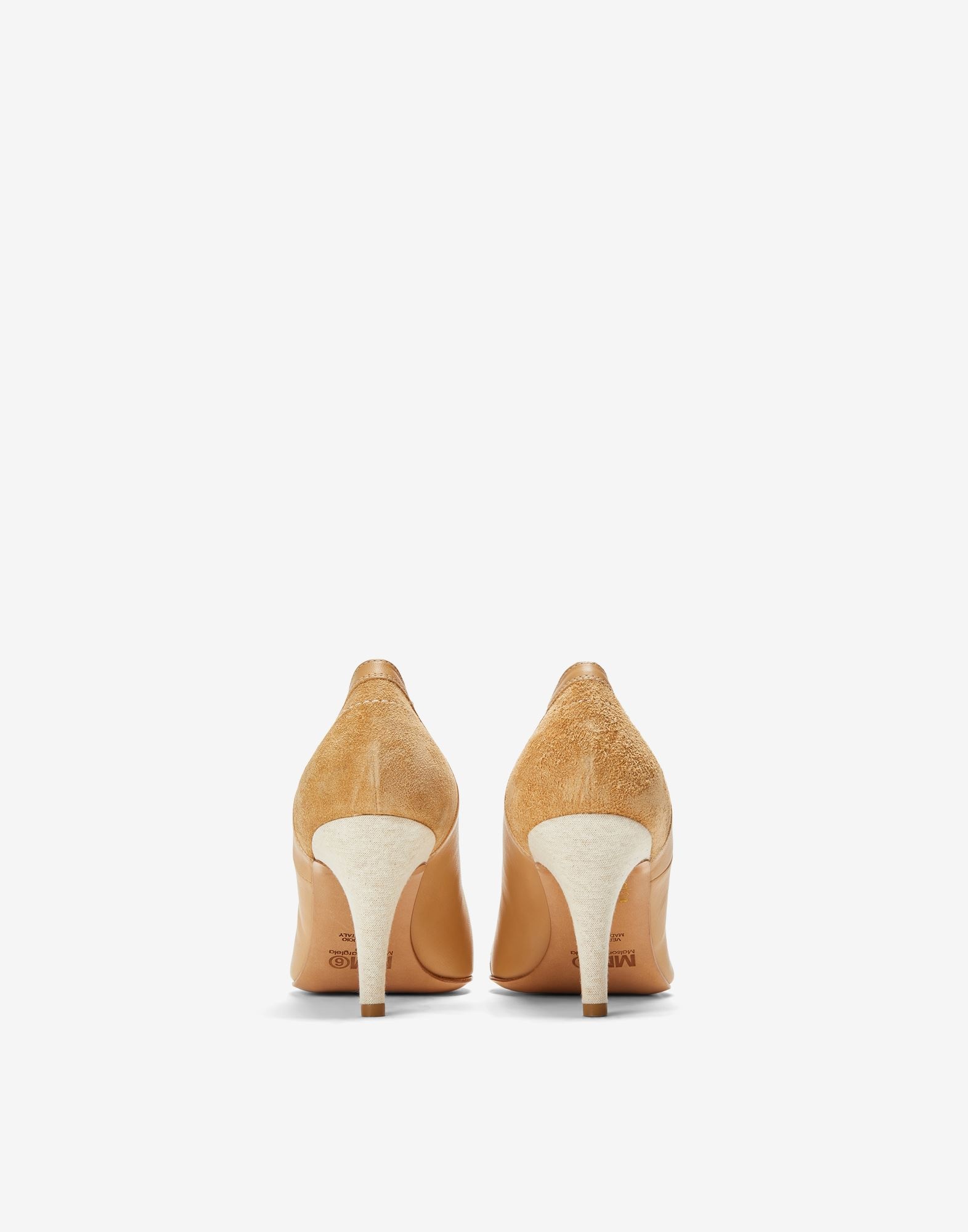 Inside out satin pumps - 3