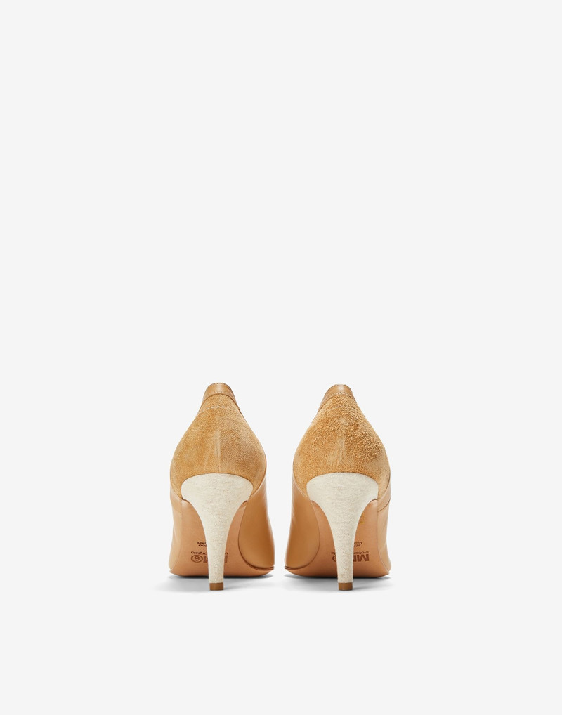 Inside out satin pumps 3