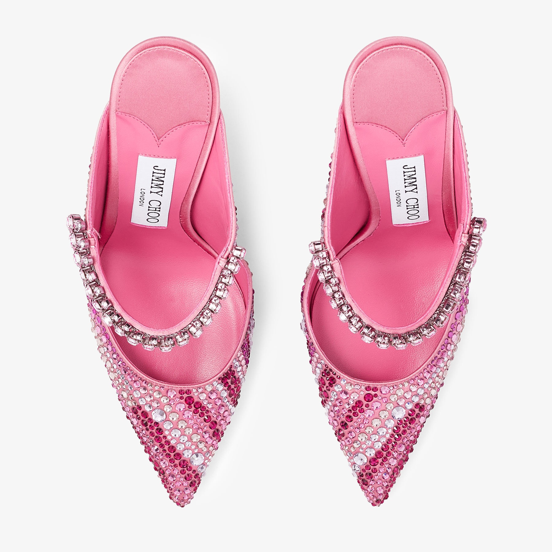 Bing 100
Candy Pink Satin Mules - 5