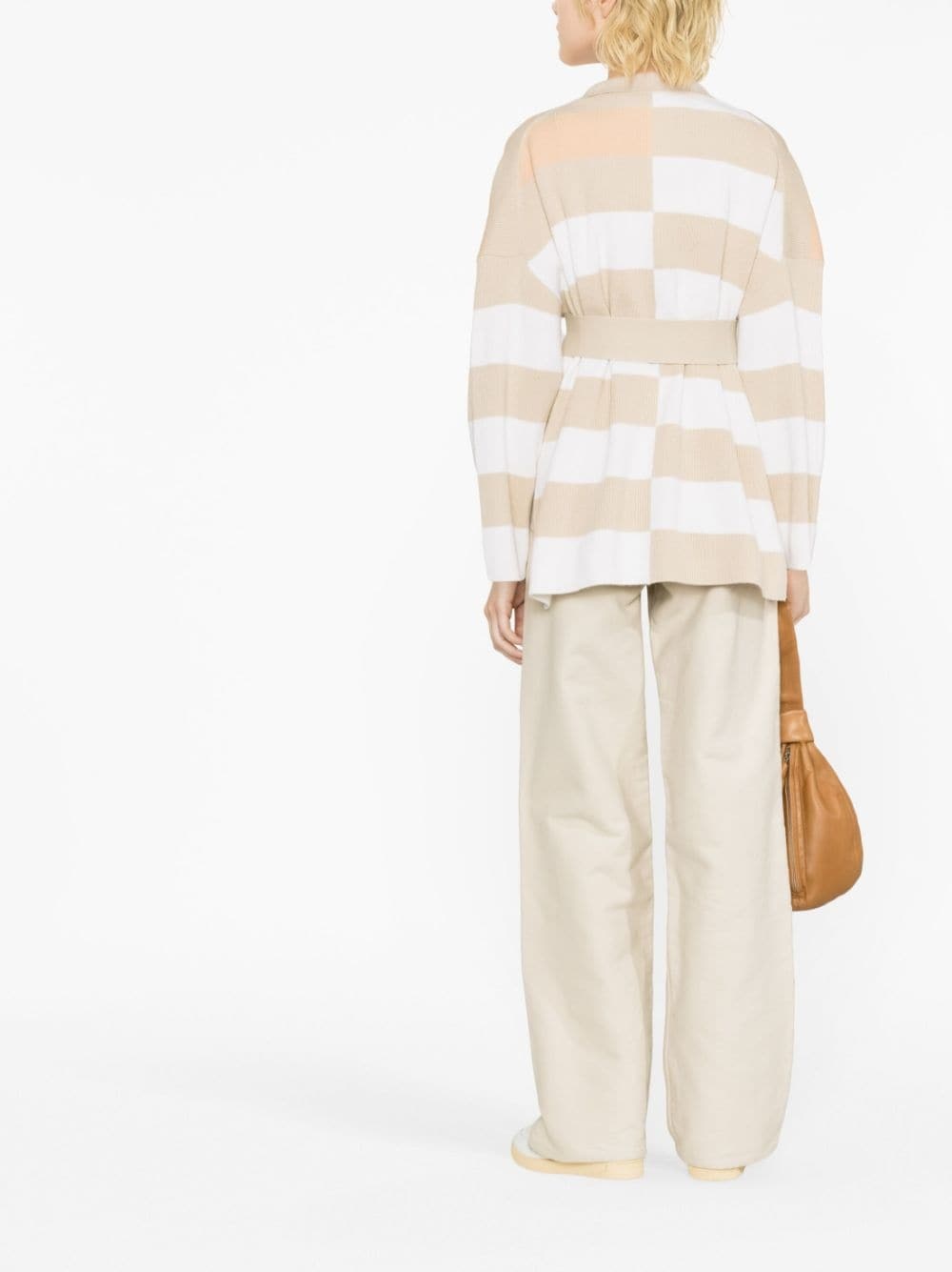 striped knitted cardigan - 3