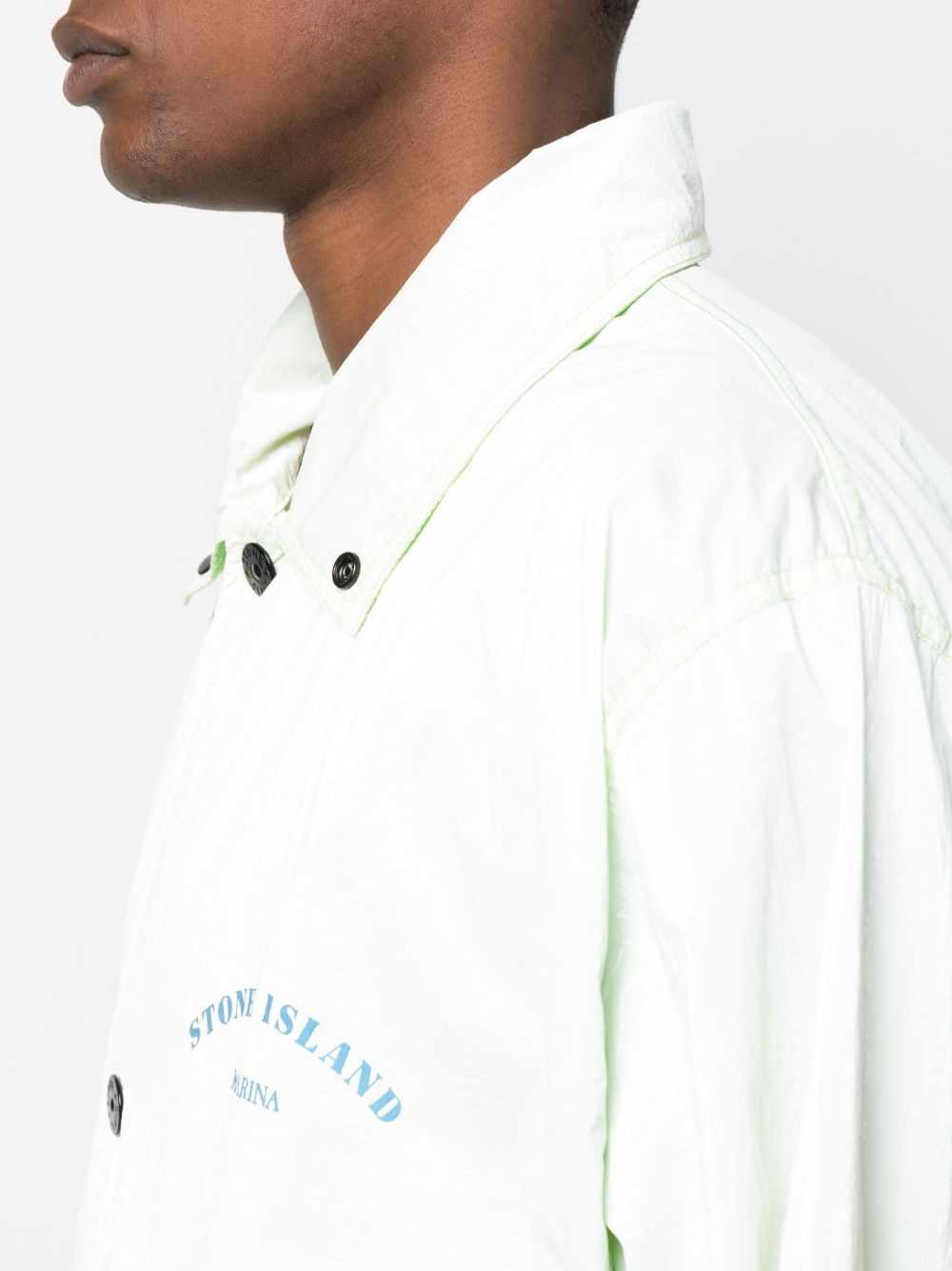 Marina logo-print hooded jacket - 6