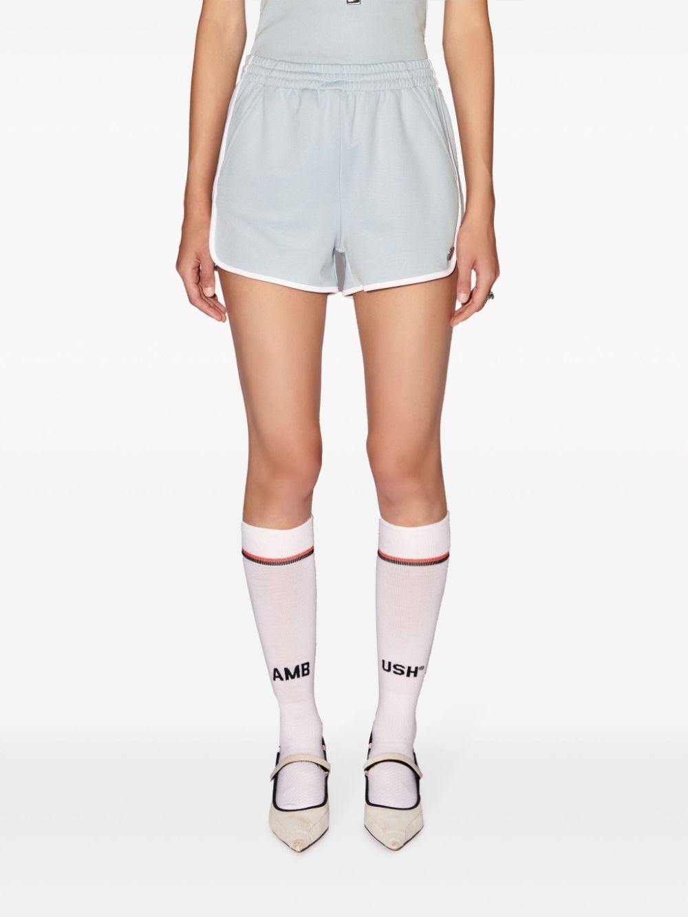 logo-plaque running shorts - 3