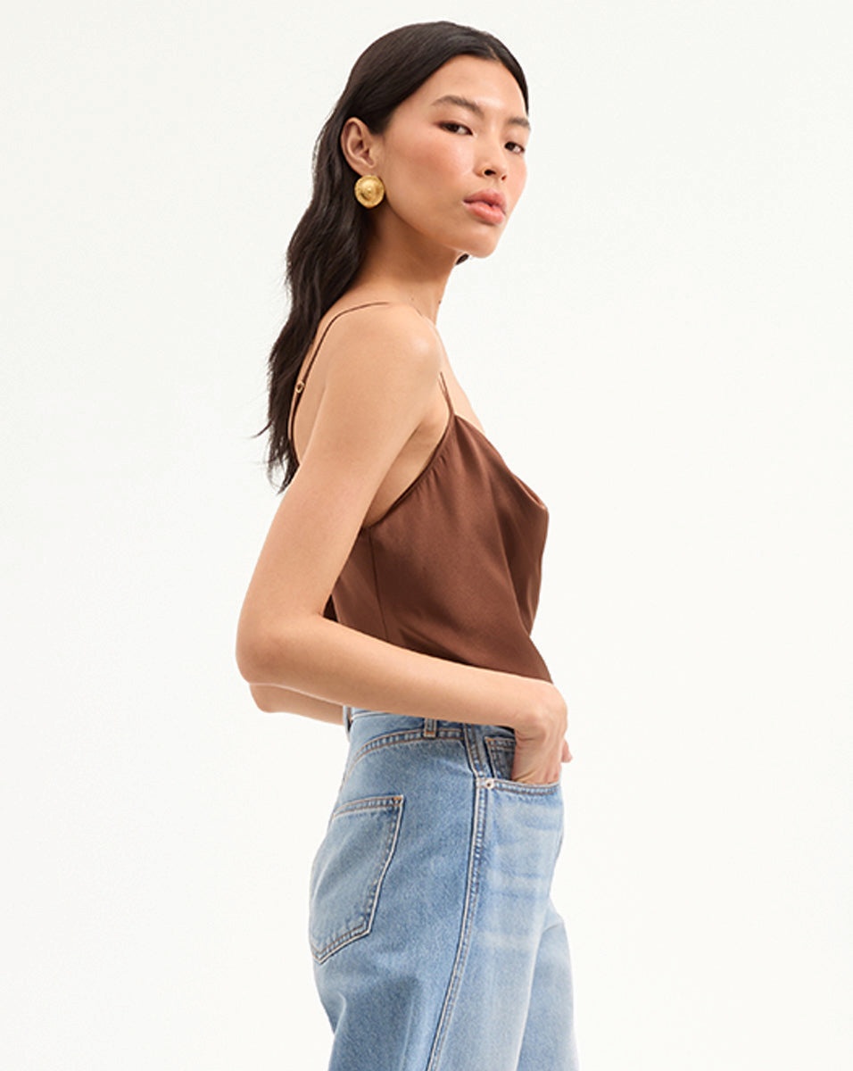 SOLA STRETCH-SILK TANK TOP - 4