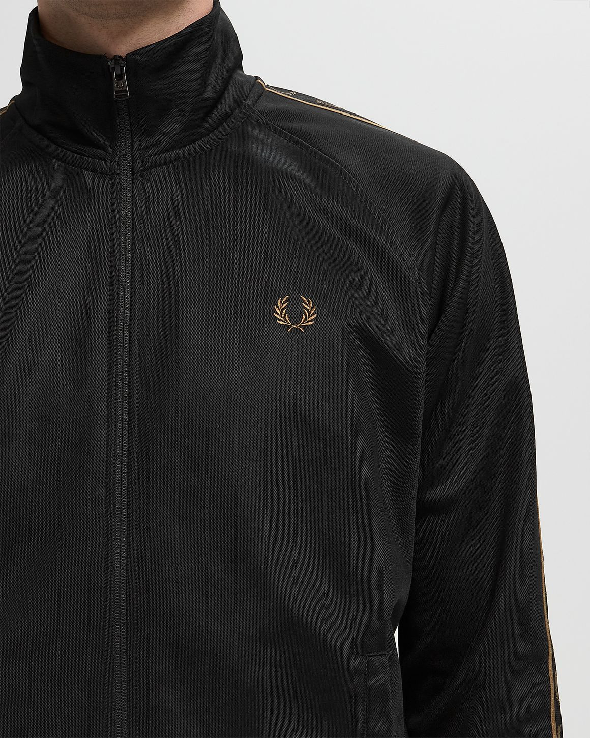 CONTRAST TAPE TRACK JACKET - 3