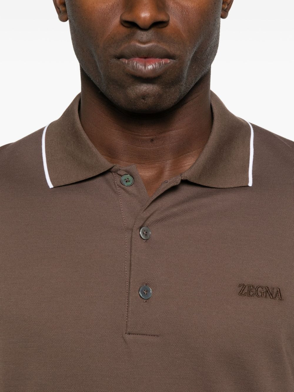 embroidered-logo polo shirt - 4