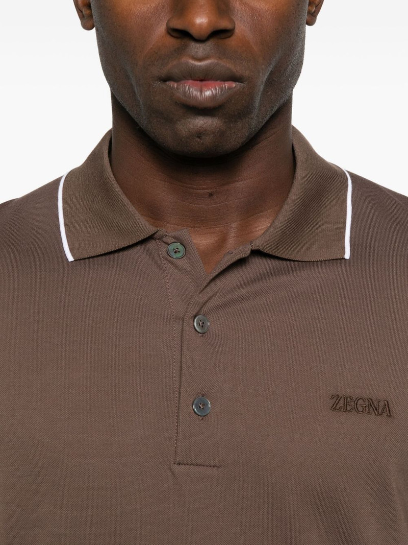 embroidered-logo polo shirt 4