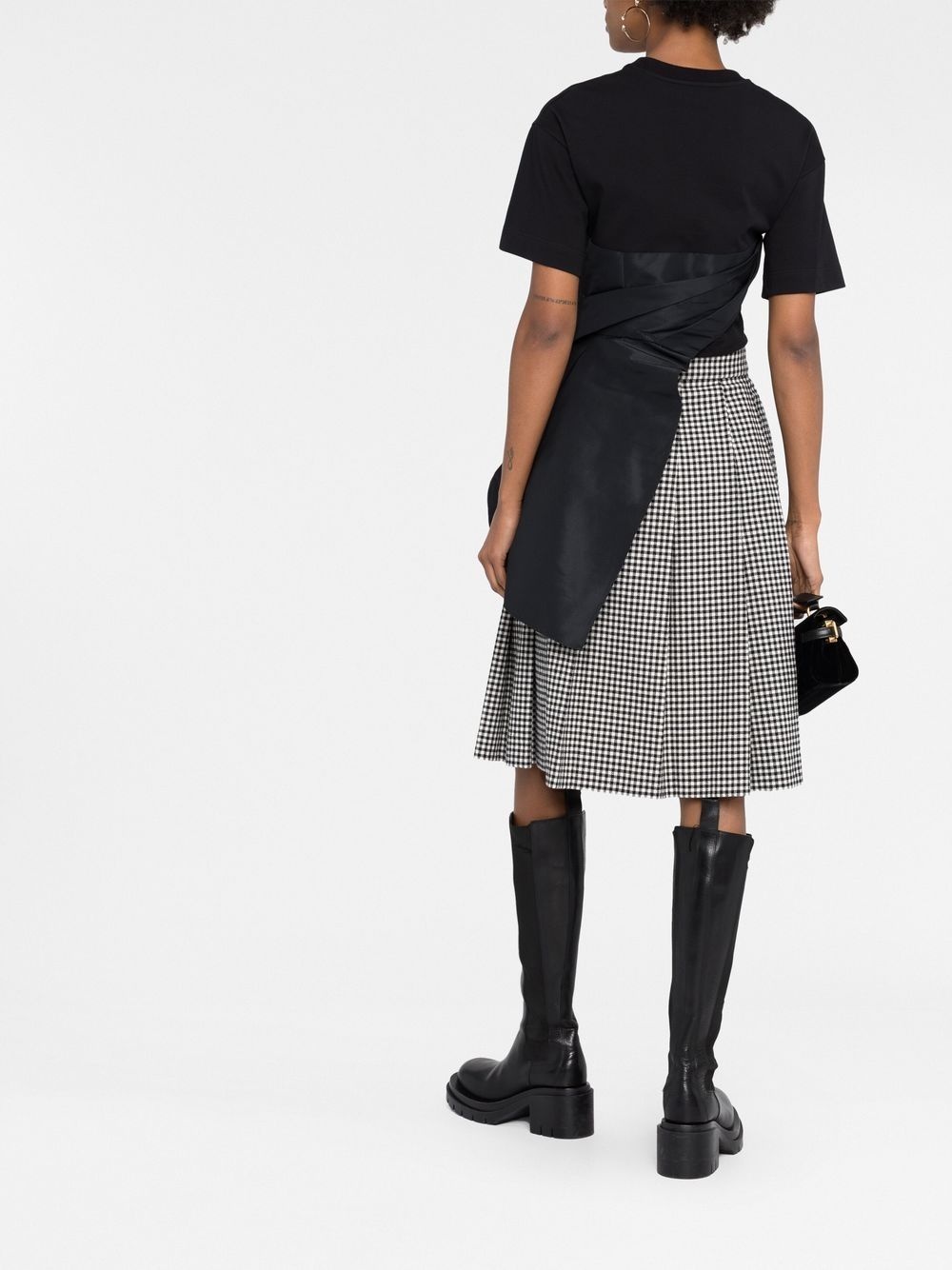 ruched-detail asymmetric T-shirt - 4