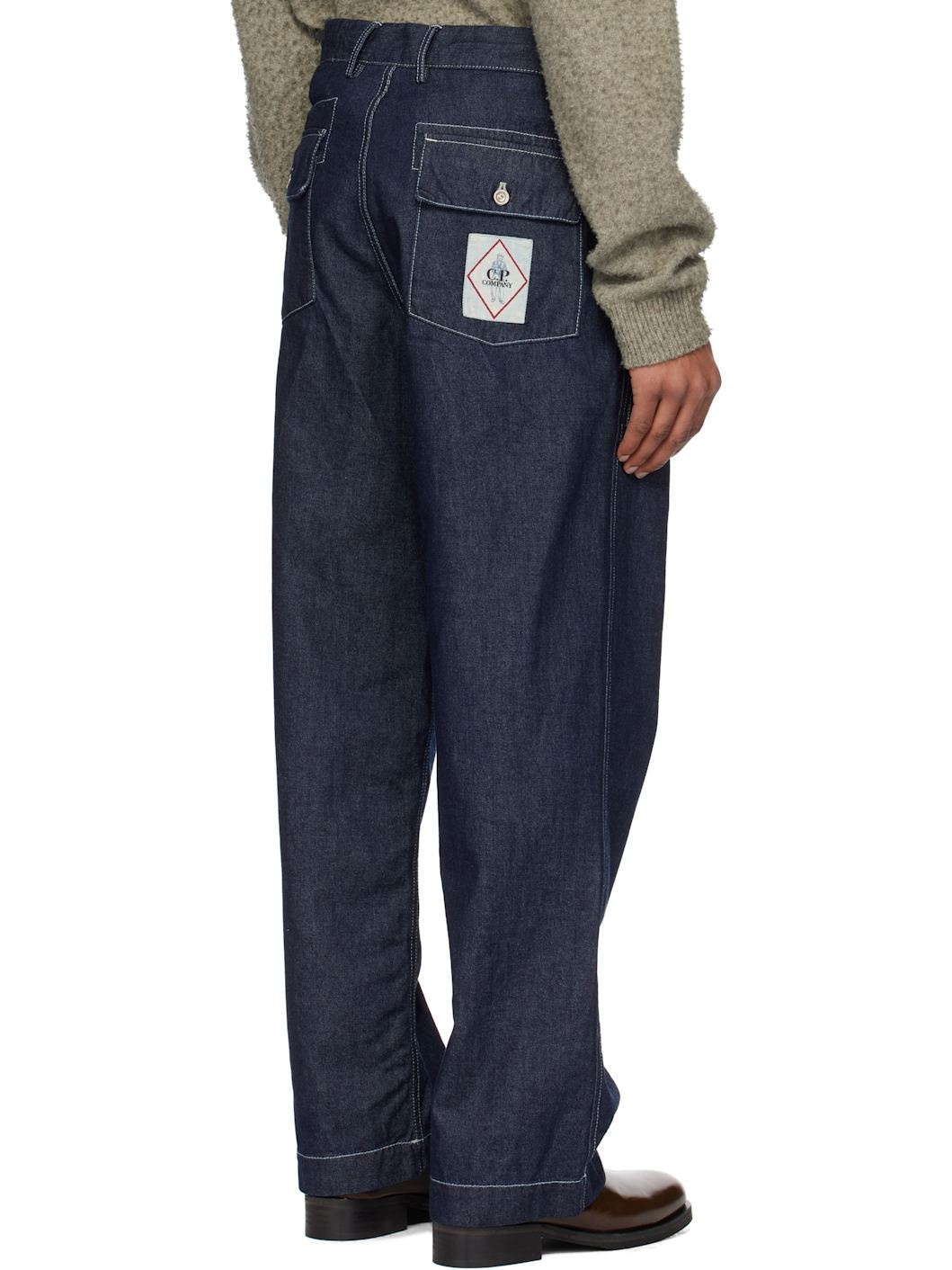 C. P. Company Blue 3/1 Denim Loose Jeans - 3