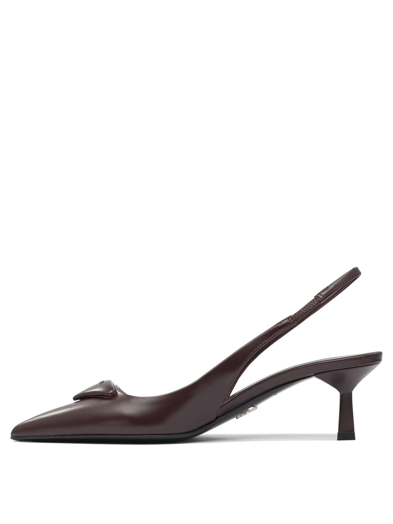 Prada Brushed Leather Slingback Pumps - 3