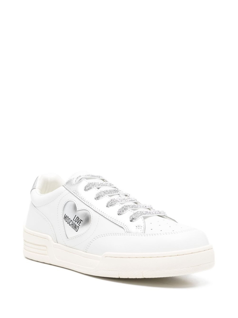 Moschino heart-appliqué sneakers outlook