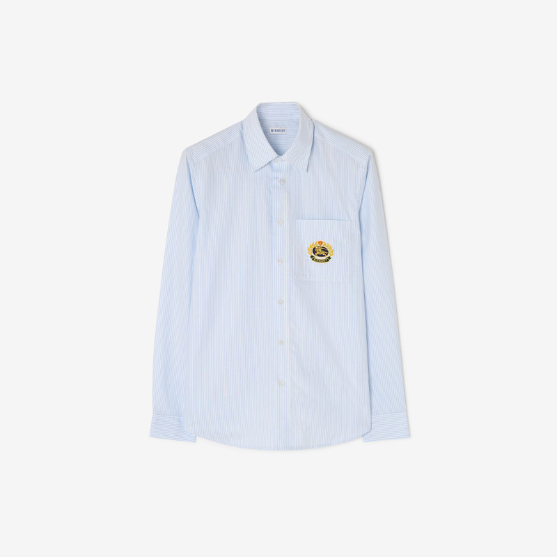 Classic Fit Pinstriped Cotton Oxford Shirt 1