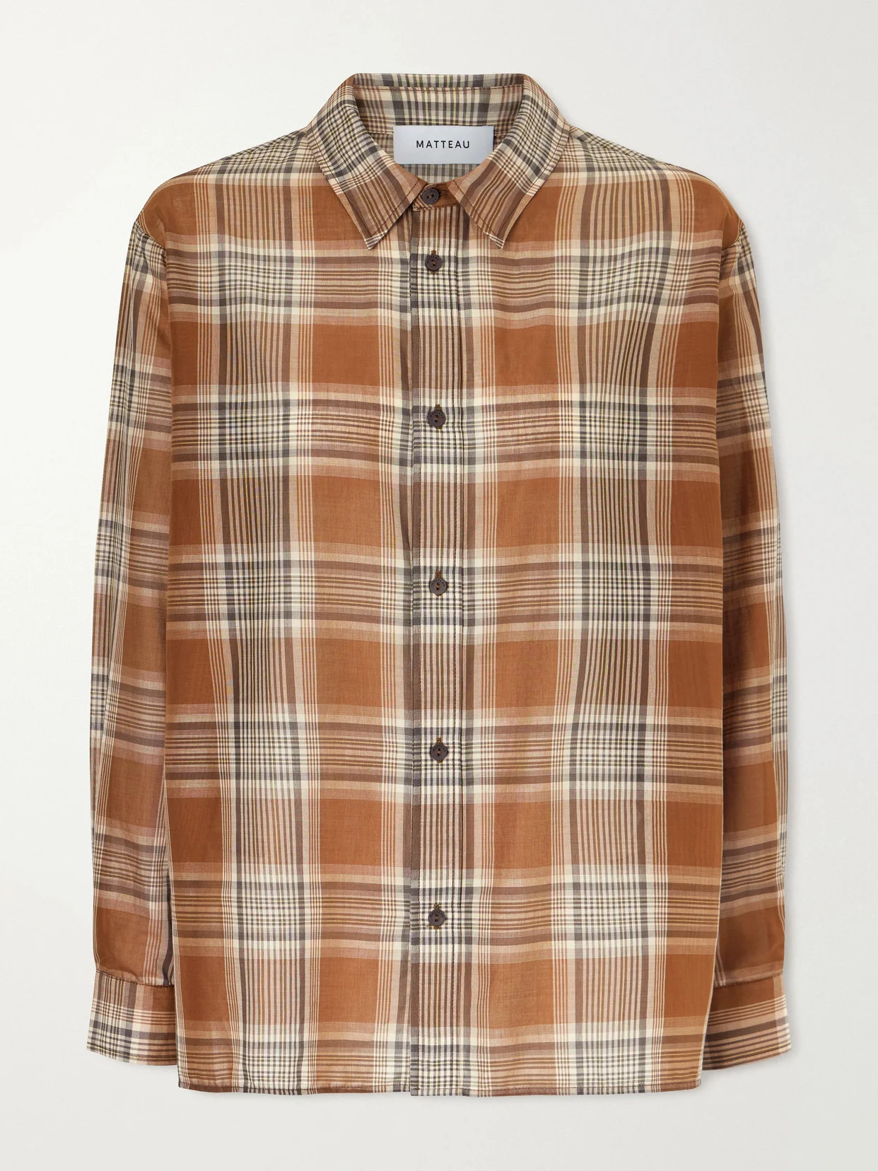 Checked Cotton-voile Shirt - 1