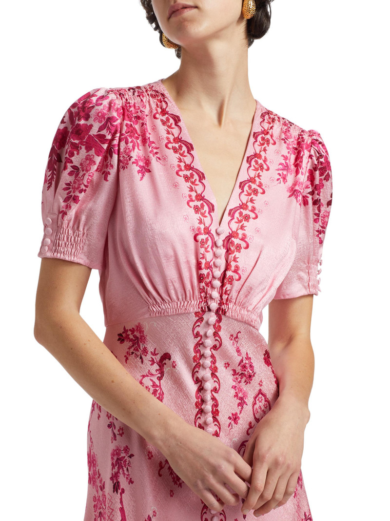 Women's Lea Floral Ombré Shirtdress - Floral Serramento Print 6