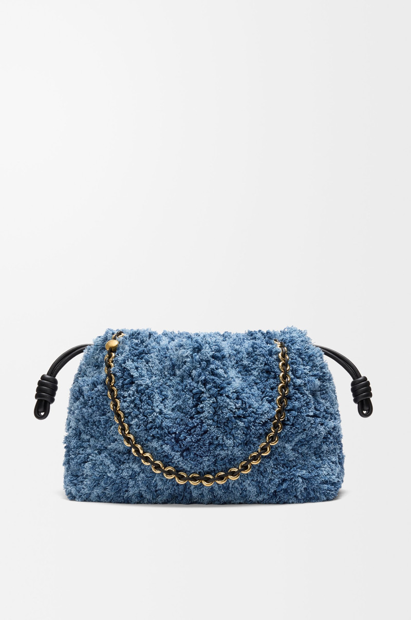 Medium Flamenco purse in denim - 1