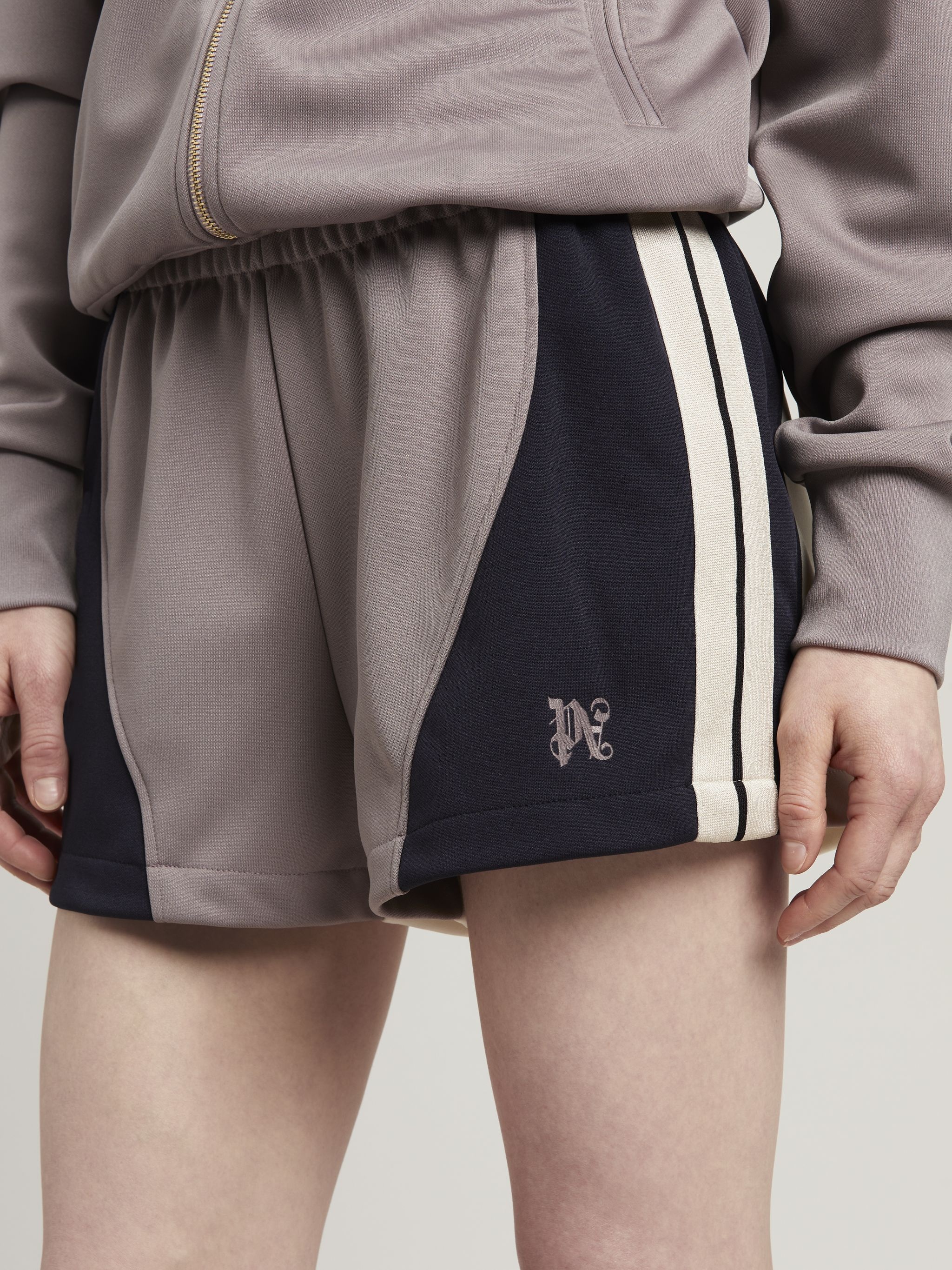 Monogram Colorblock Track Shorts - 6