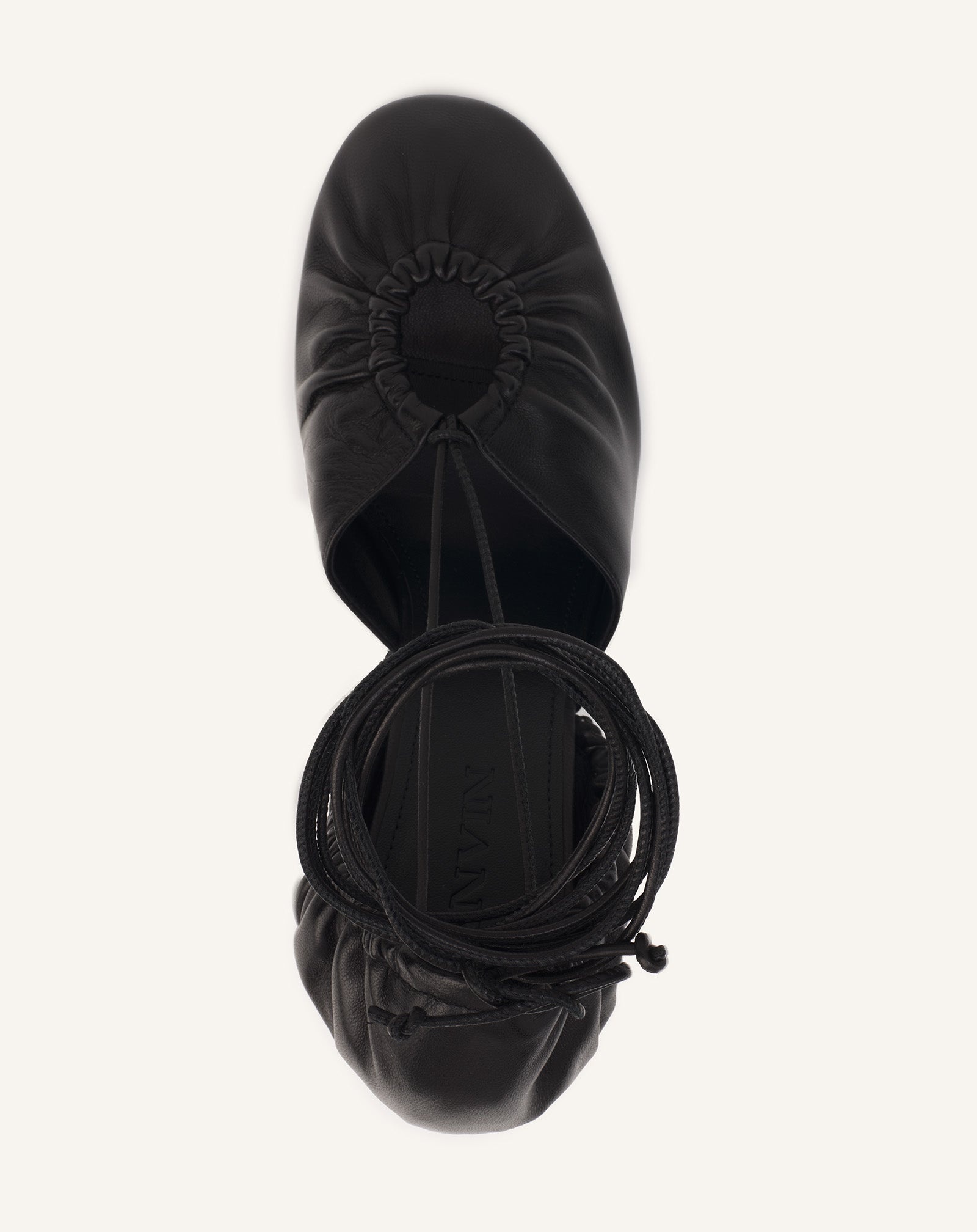 MESURE LACE-UP LEATHER PUMPS - 4