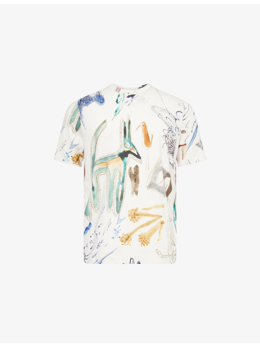 Graphic-Printed Short-Sleeve Cotton T-Shirt - 1