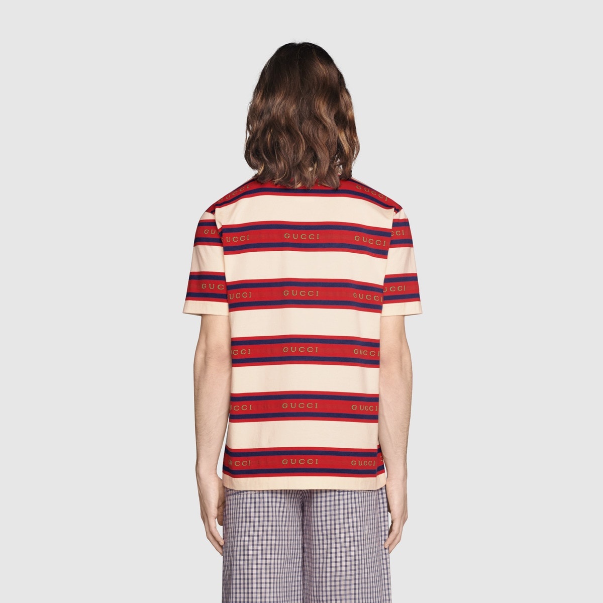 Gucci jacquard striped cotton polo - 4