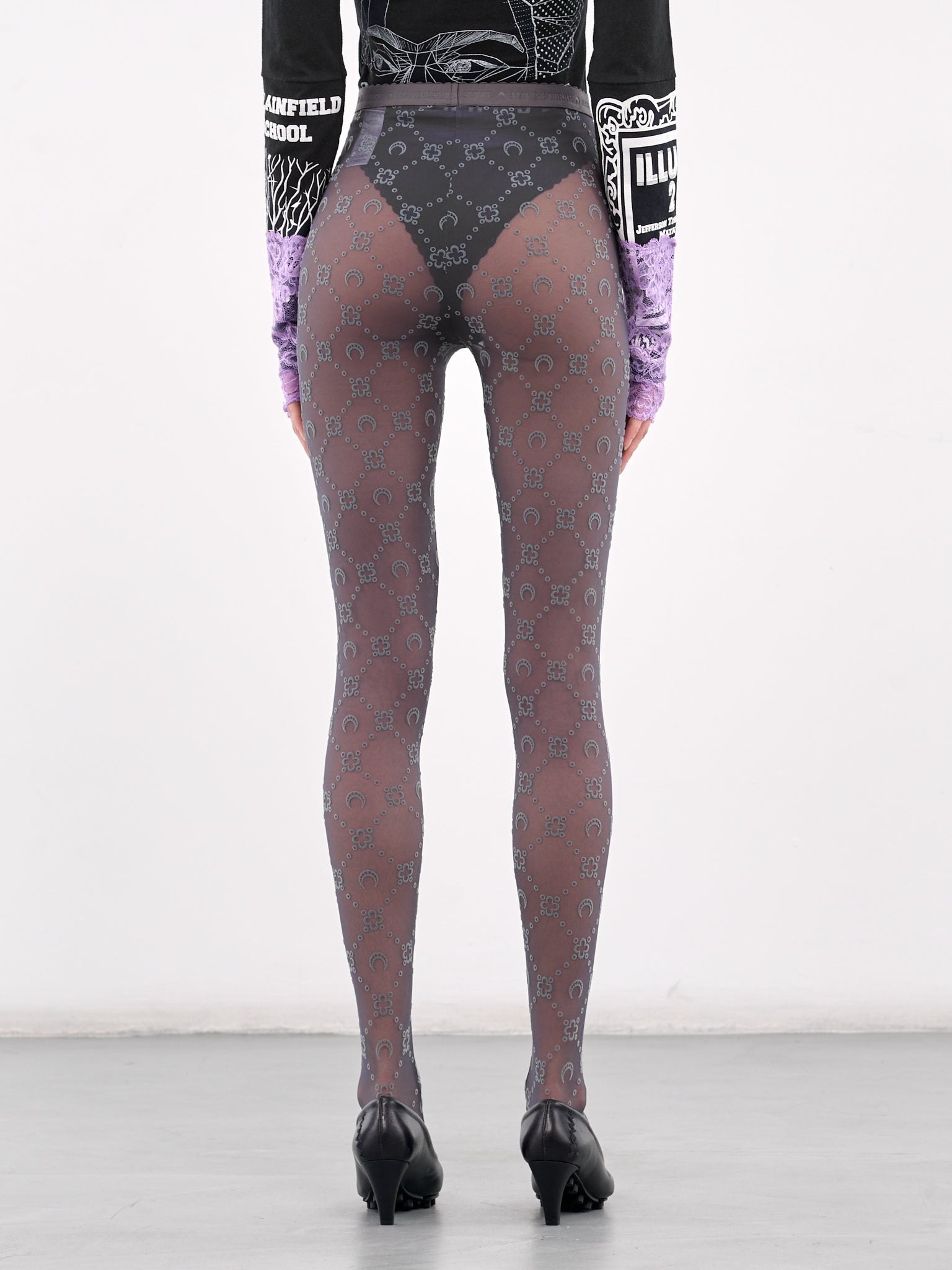 Recycled Mesh Flock Tights - 3