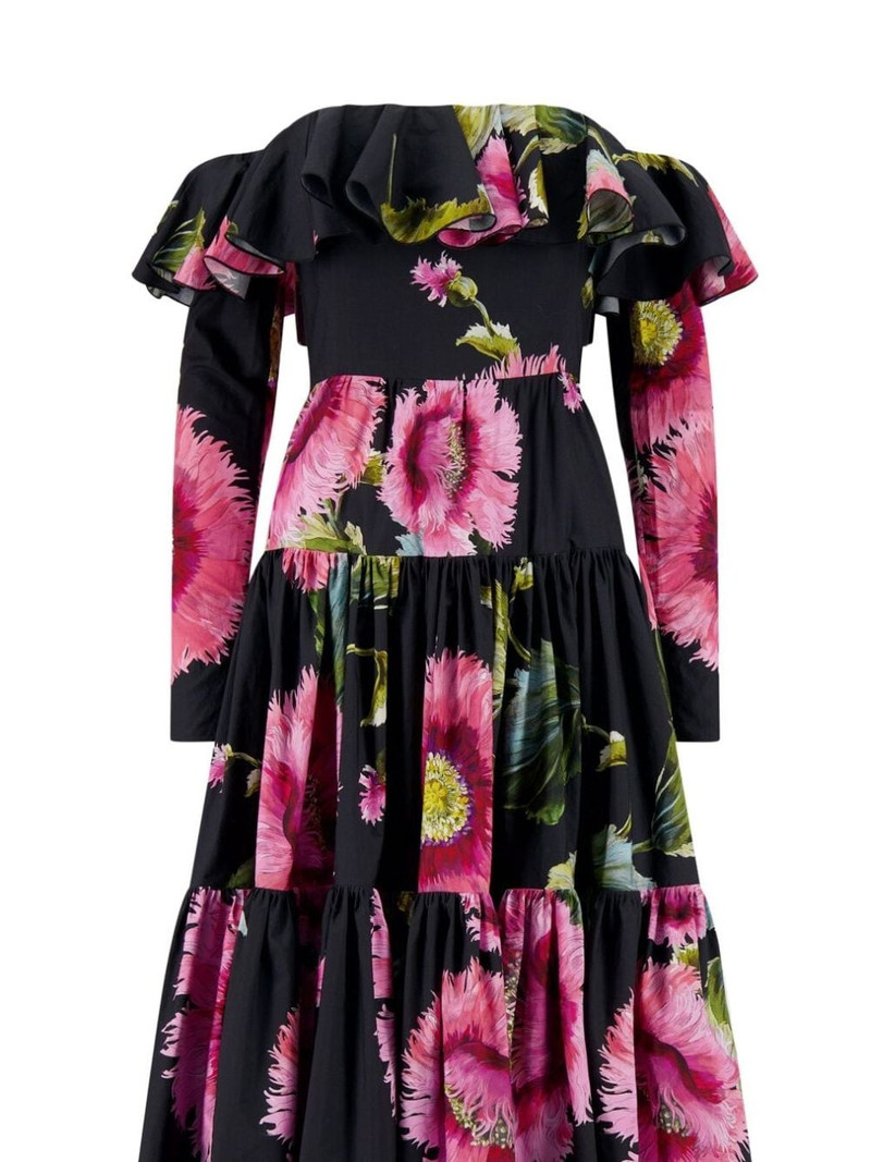 GIAMBATTISTA VALLI Botanic Blow Up ruffled off-shoulder dress outlook