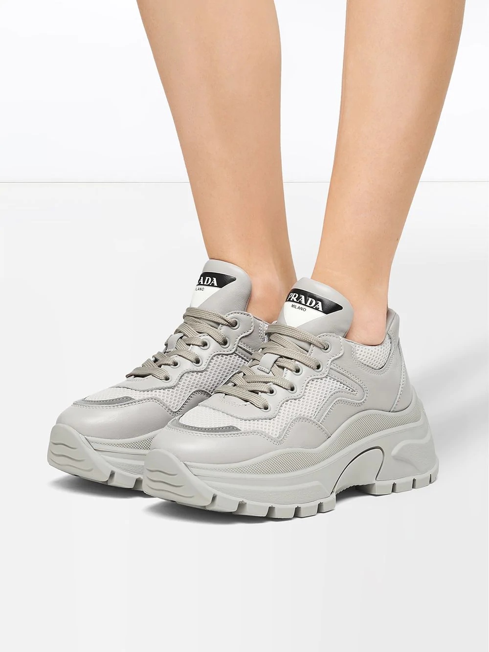 chunky panelled sneakers - 5