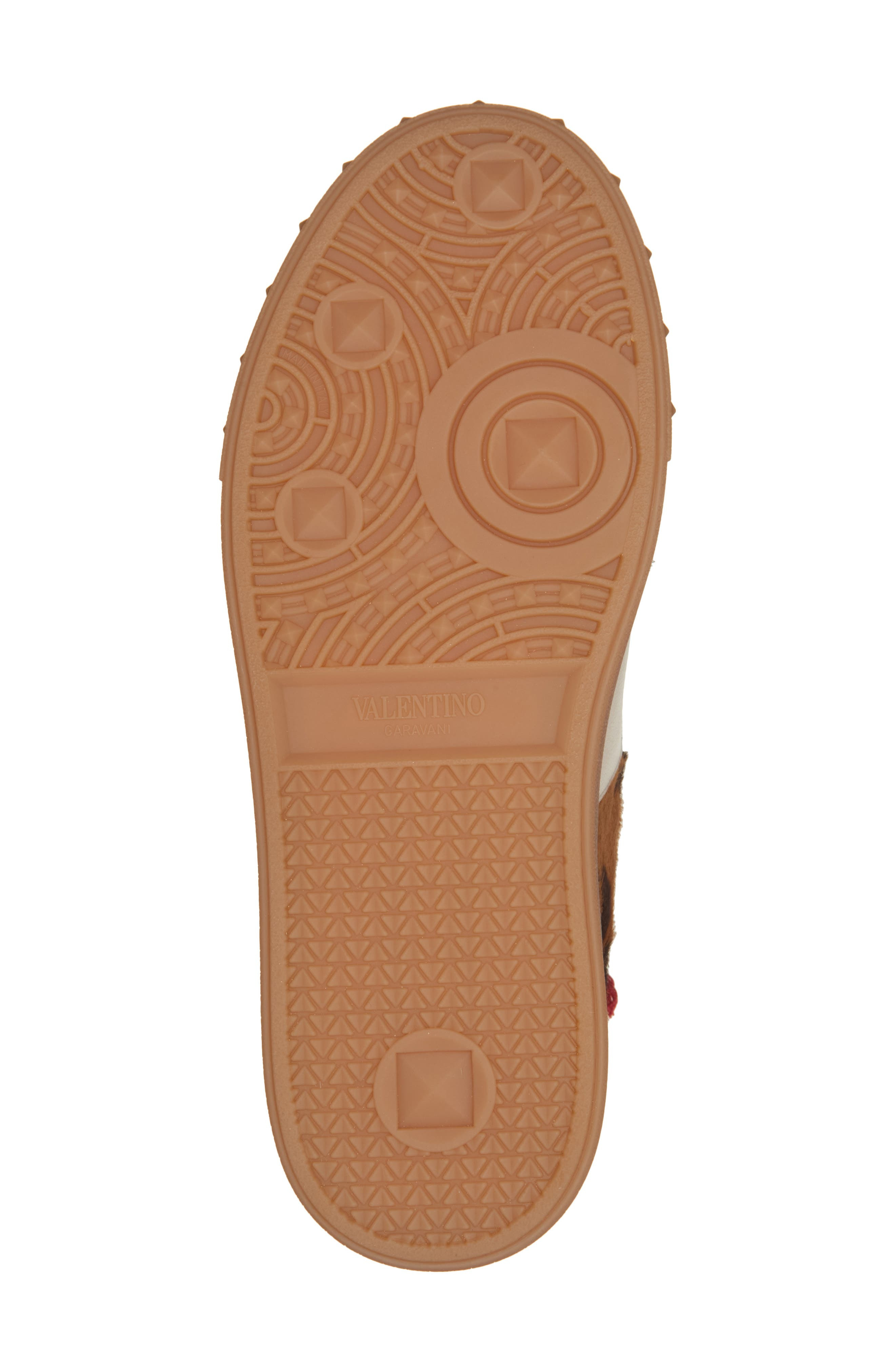 Valentino Upvillage Genuine Calf Hair Low Top Sneaker in Miele Moro/Ambra Calf Hair at Nordstrom - 6