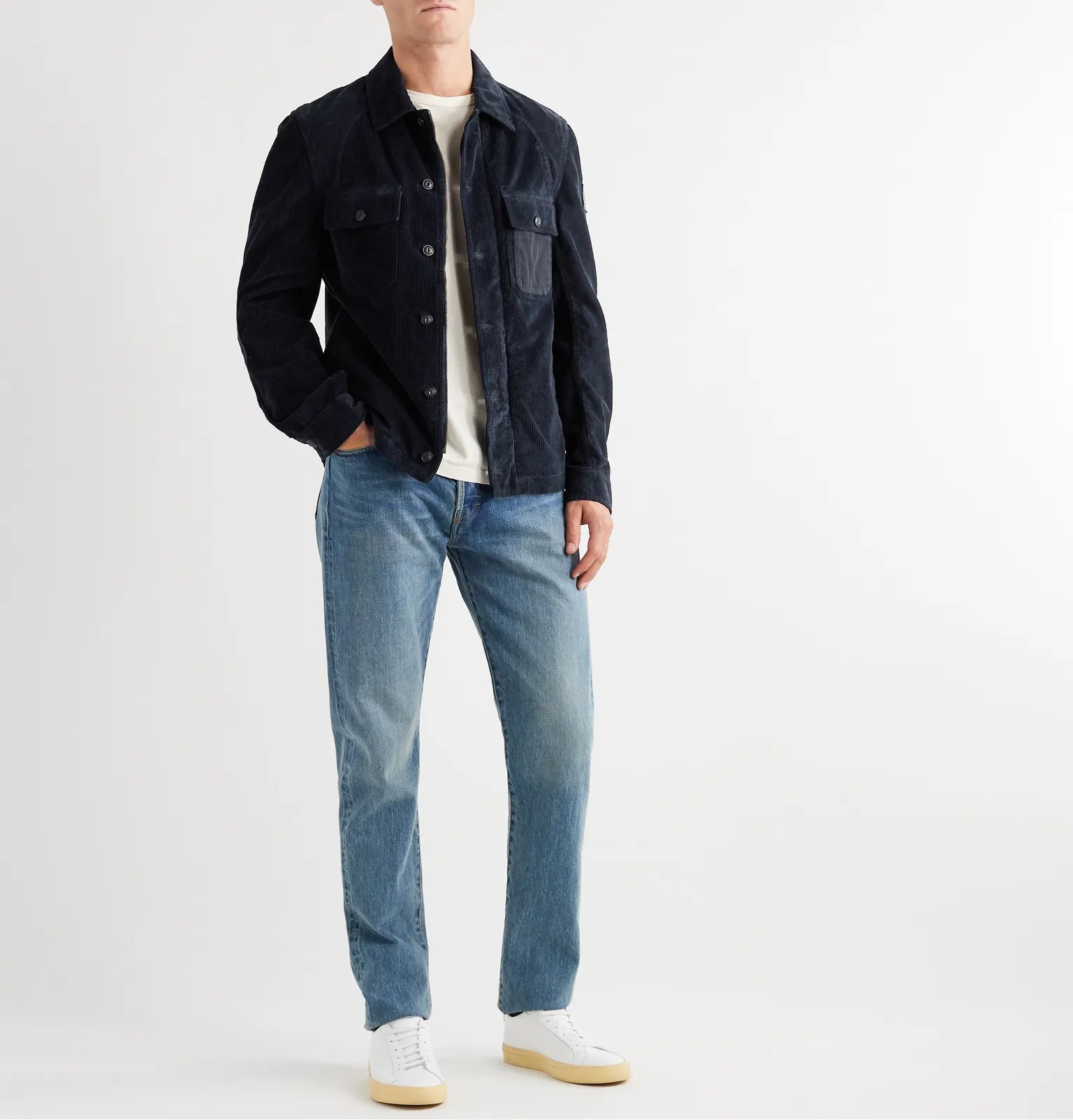 Rake Canvas-Trimmed Cotton-Corduroy Shirt Jacket - 2