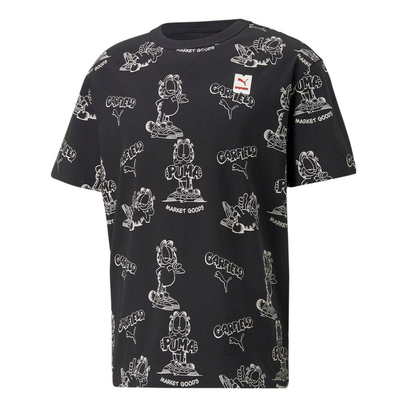 PUMA x GARFIELD Printed Tee 'Black' 534434-01 - 1