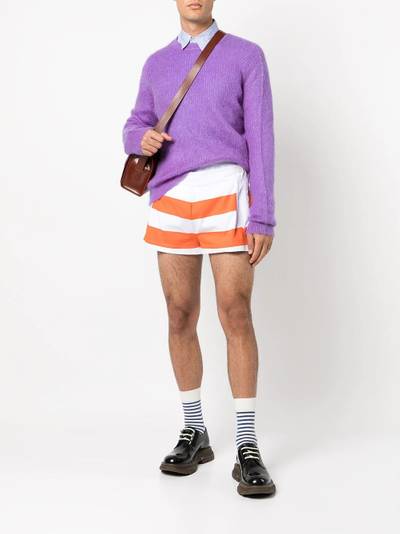 Vivienne Westwood Sailor striped front-pouch shorts outlook