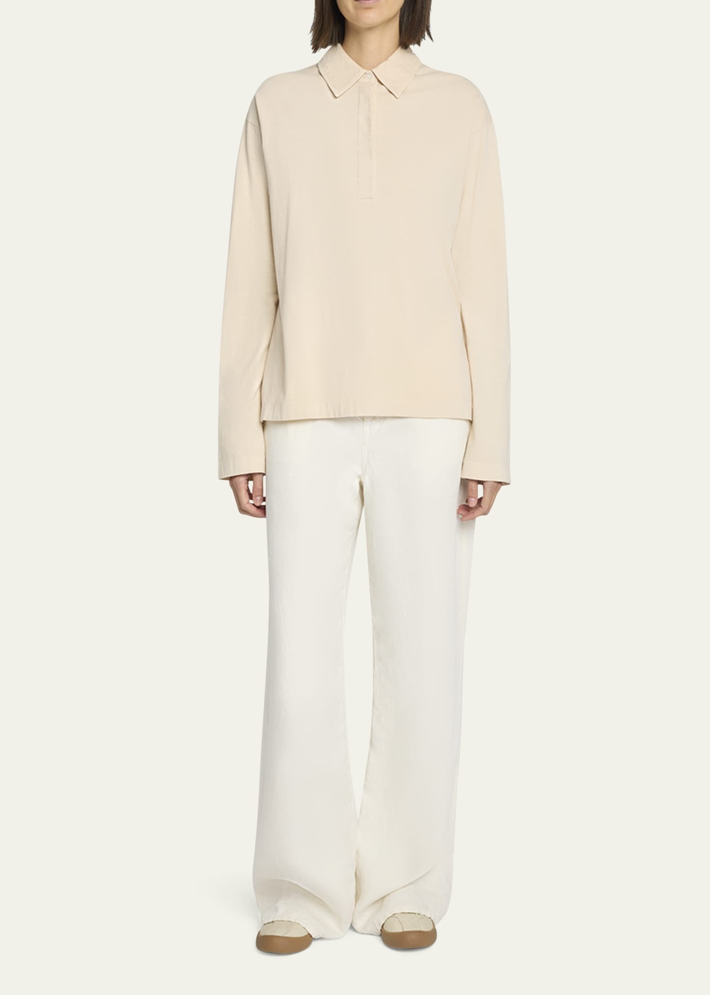Roddie Long Sleeve Polo Top - 2