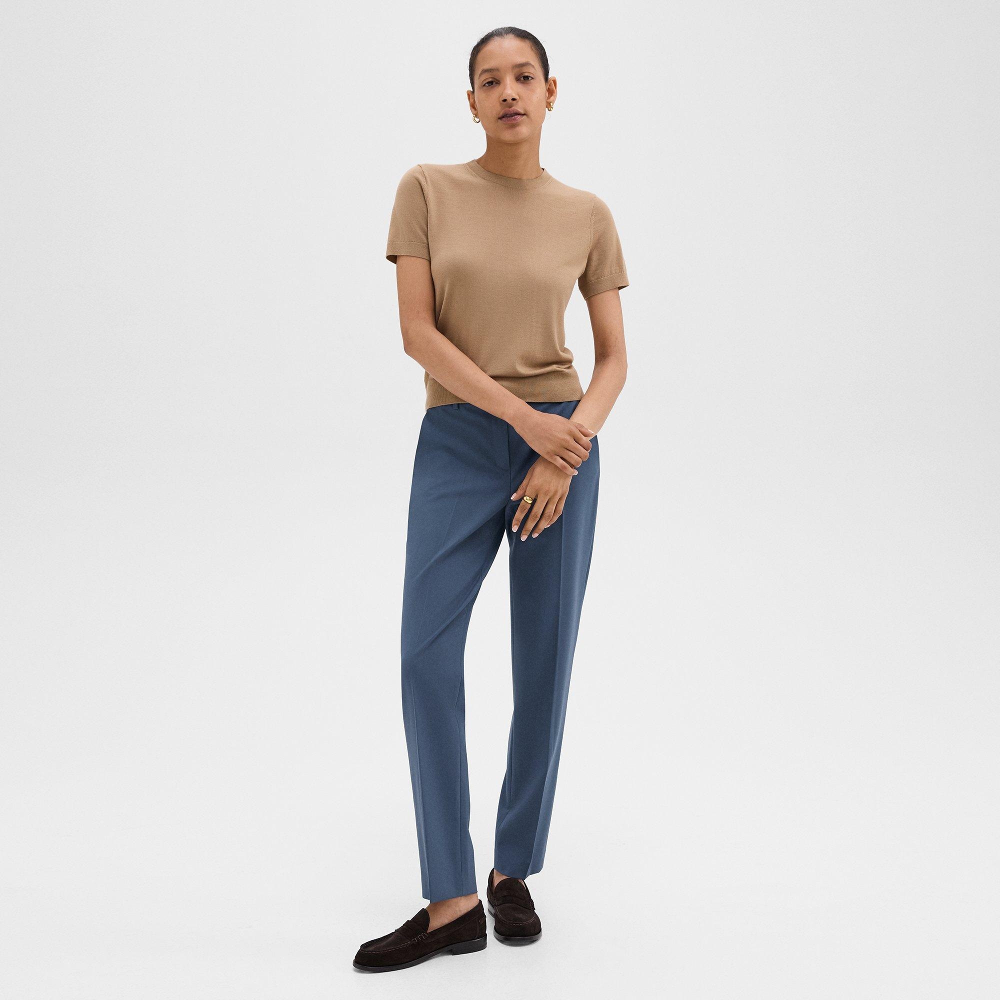 Treeca Full Length Pant in Good Wool - 2
