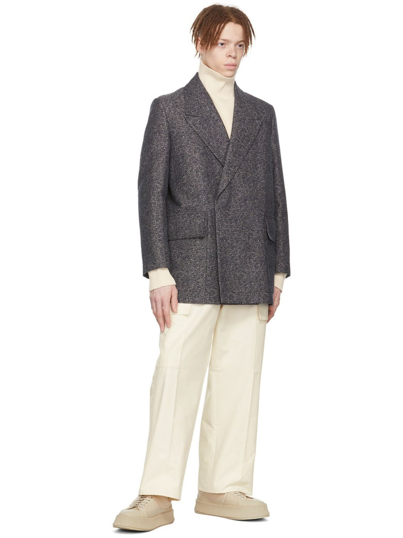 Jil Sander SSENSE Exclusive Blue Cotton Coat outlook