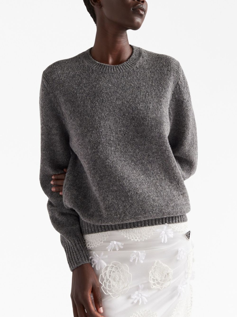 round-neck long-sleeve jumper - 4