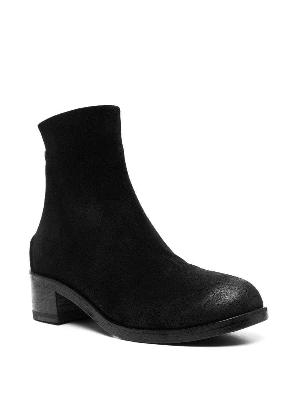 round-toe 50mm leather boots - 2