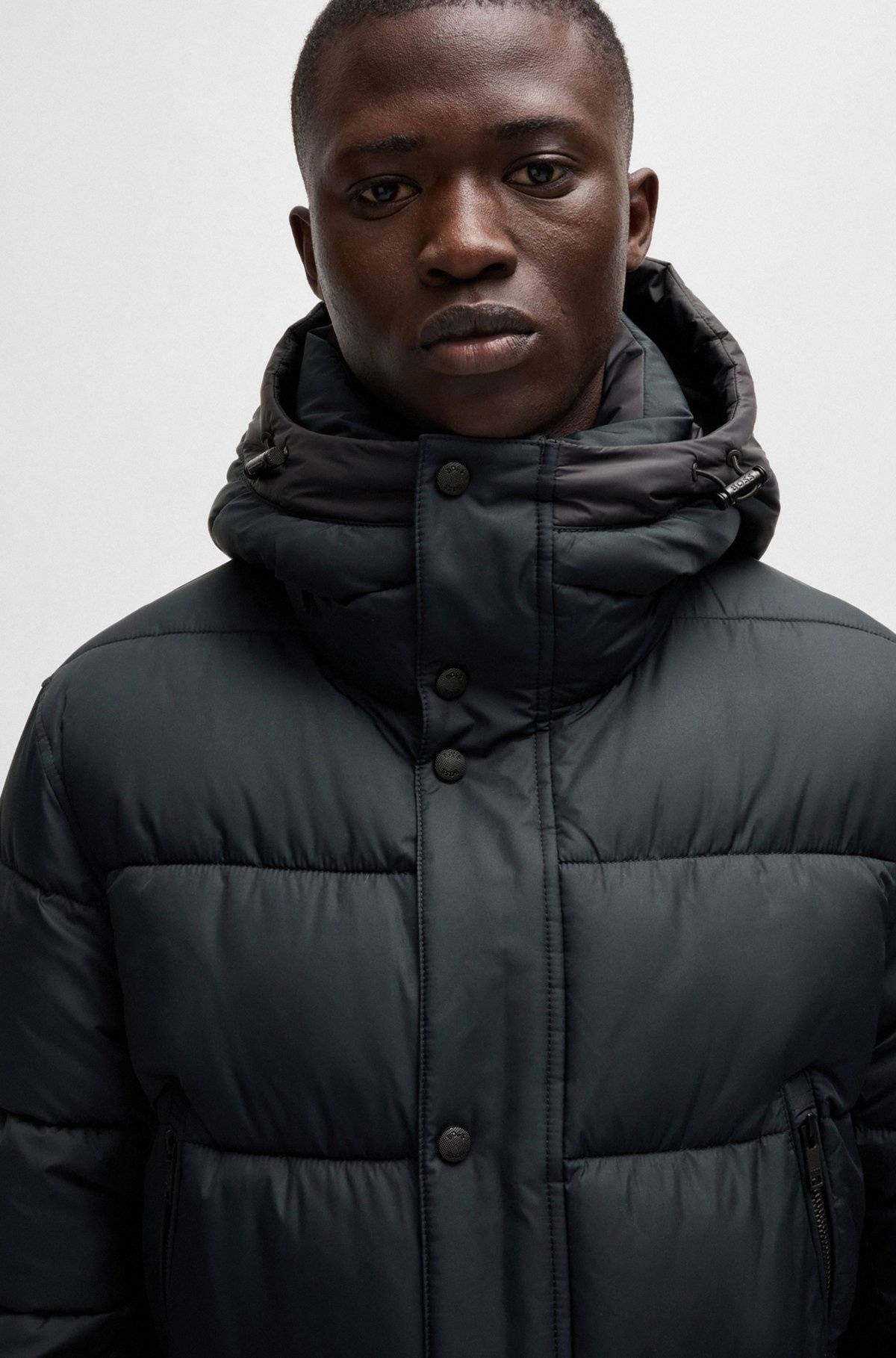REGULAR-FIT PUFFER JACKET IN WATER-REPELLENT FABRIC - 6