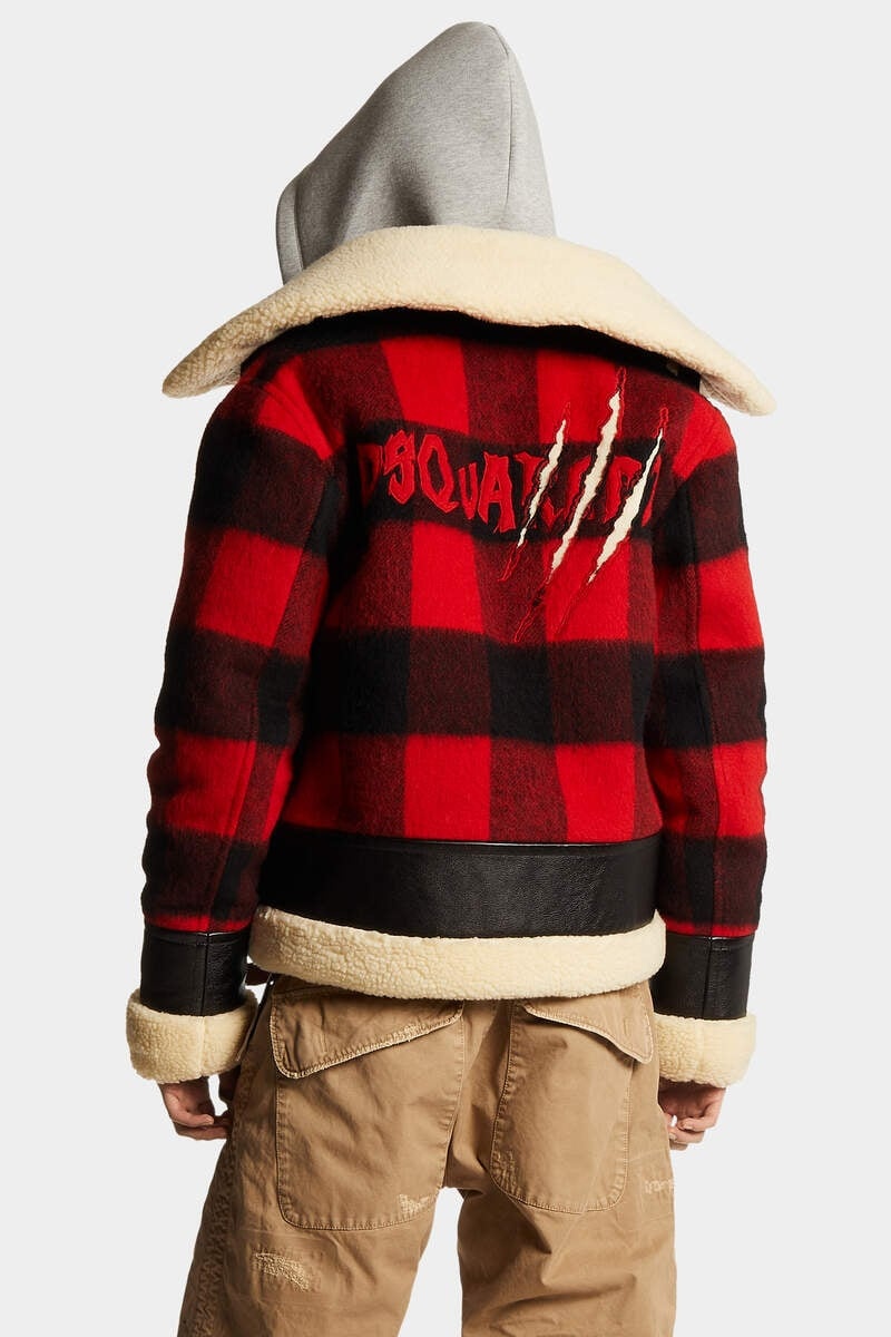 WOOL AVIATOR JACKET - 4