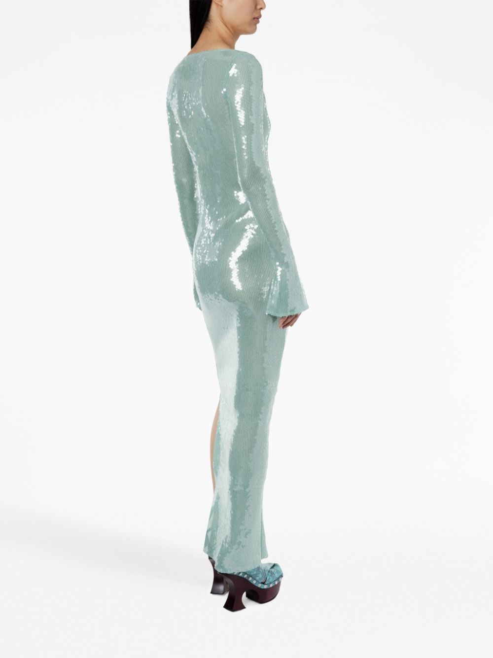Solaria sequin-embellished midi dress - 4