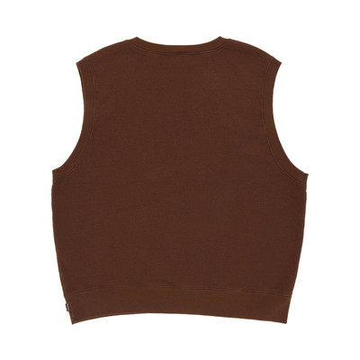 Supreme Supreme Sweatshirt Vest 'Brown' outlook