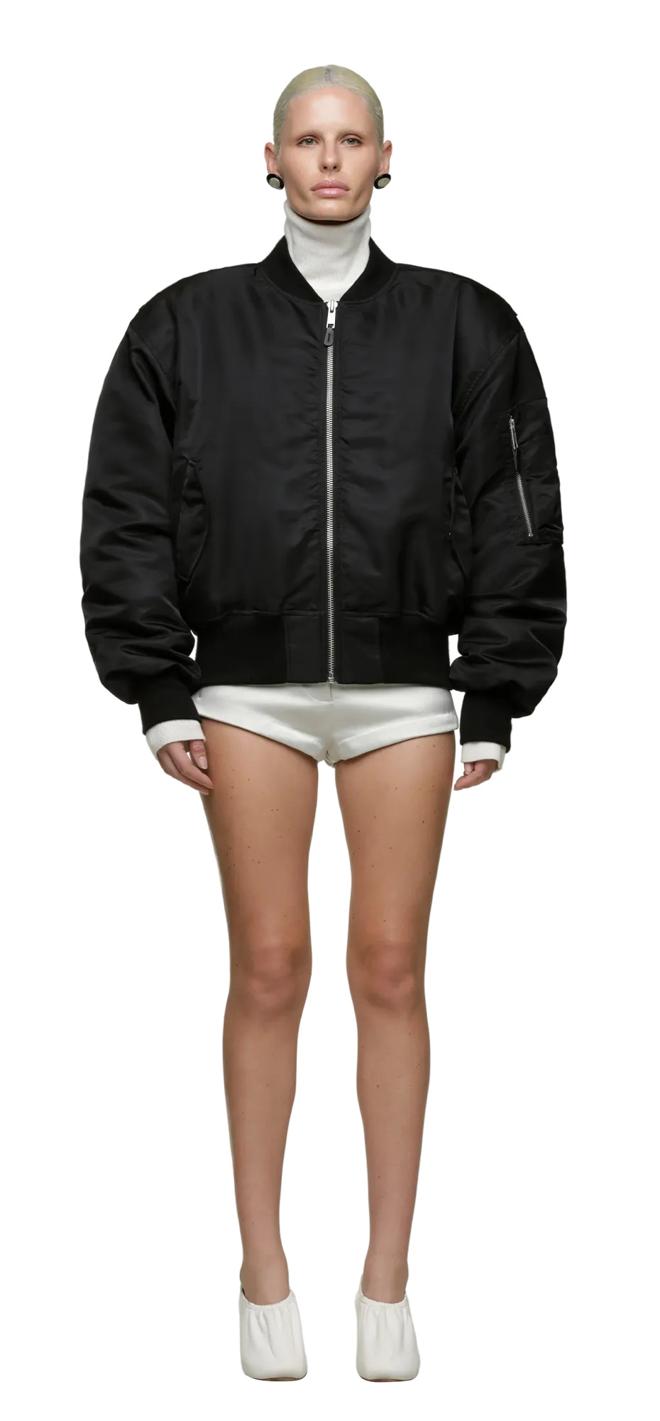 CROPPED BROAD BOMBER OIL - 2