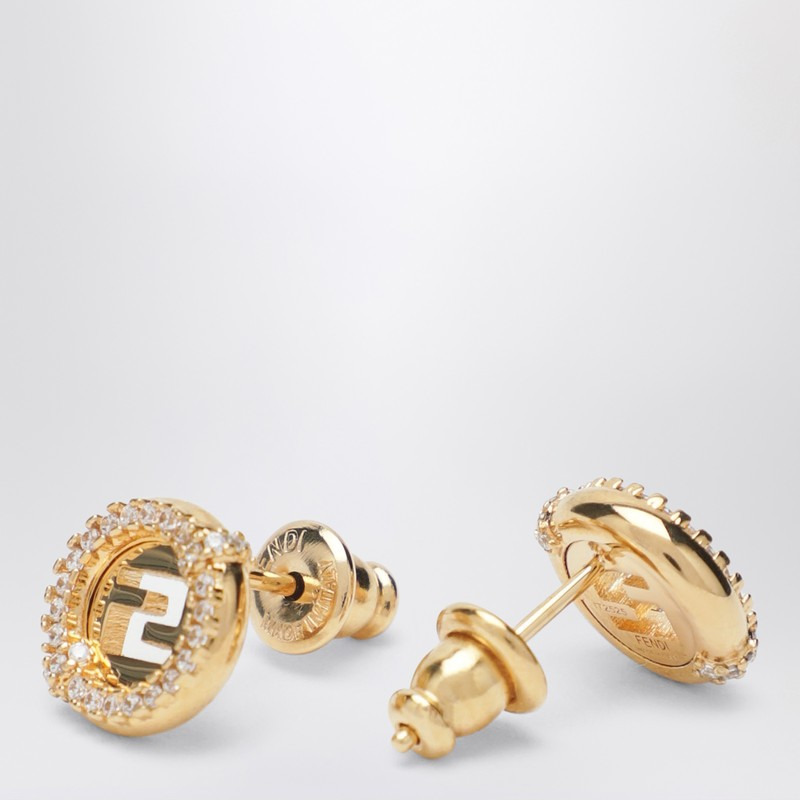 Fendi Gold-Coloured Everround Earrings Women - 2